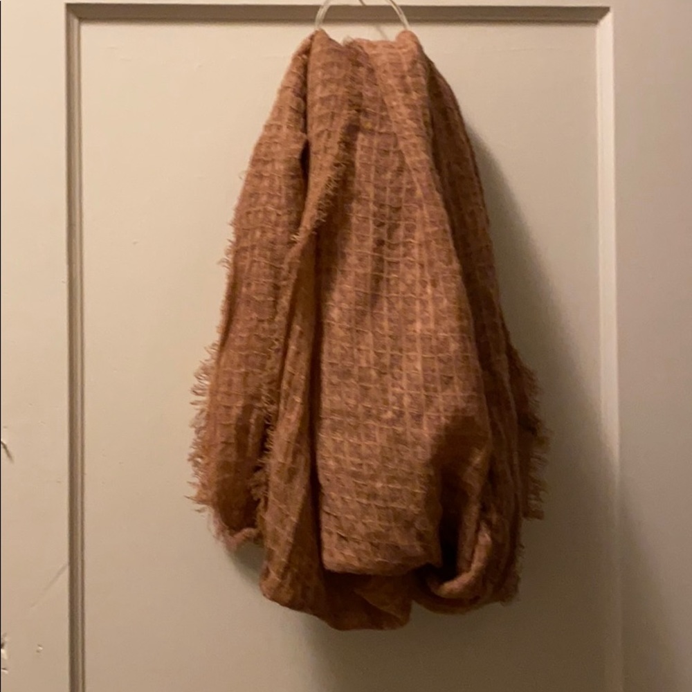 Very pail pink/light tan infinity scarf